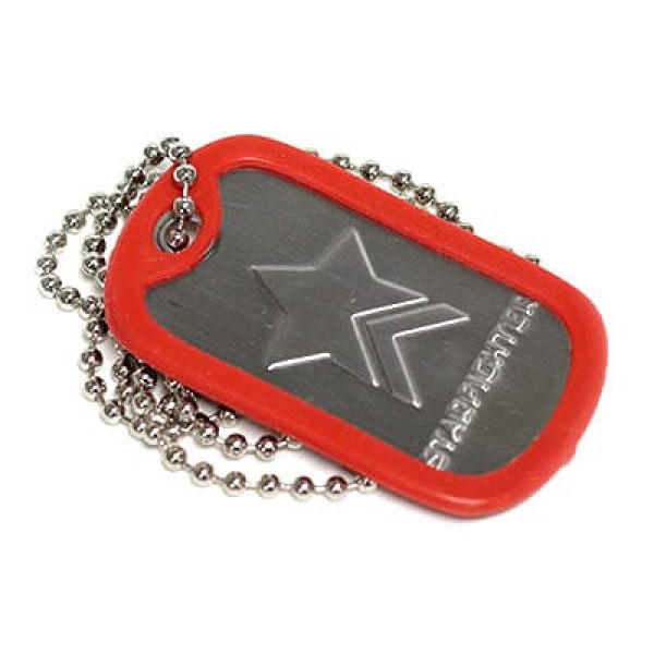 embossed dog tag