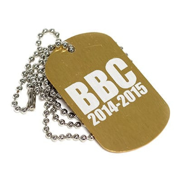 engraved dog tag