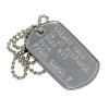 military dog tag
