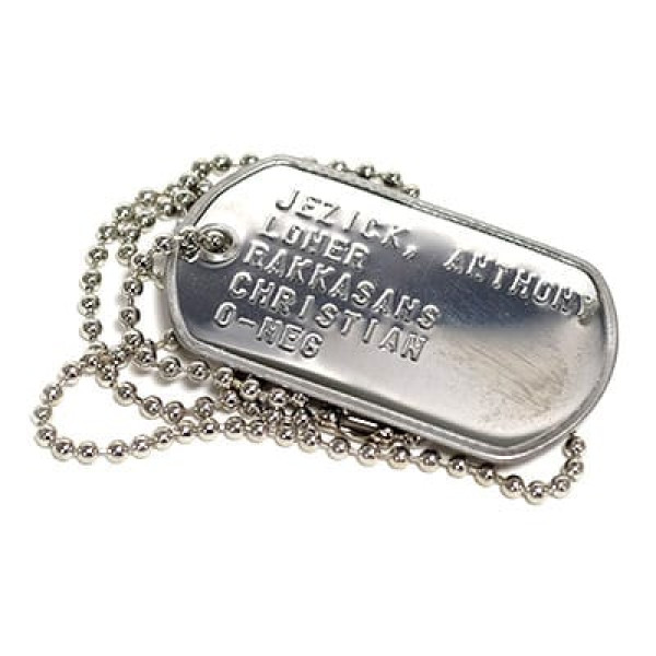 military dog tag