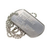 military dog tag