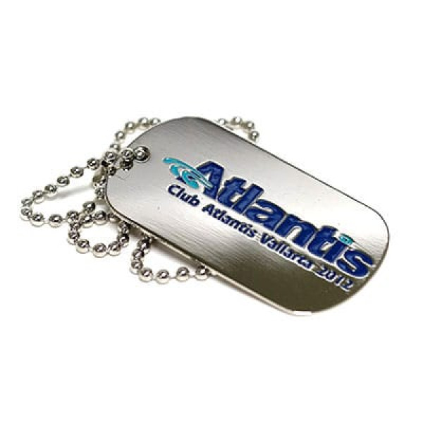 photo-etched dog tag